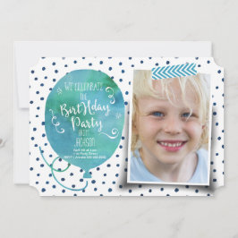 Convites Festa de aniversário Watercolor | Convites, garoto