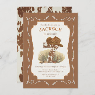 Convites Festa de aniversário Wild West Cowboy 7