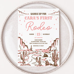 Convites Festa de aniversário Wild West Rodeo