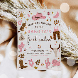 Convites Festa de aniversário Wild West Rodeo Ranch