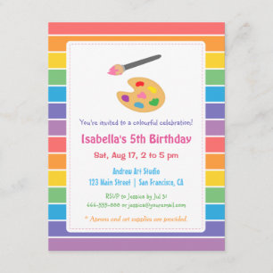 Convites Festa de Aniversários de criança de Artesanatos 