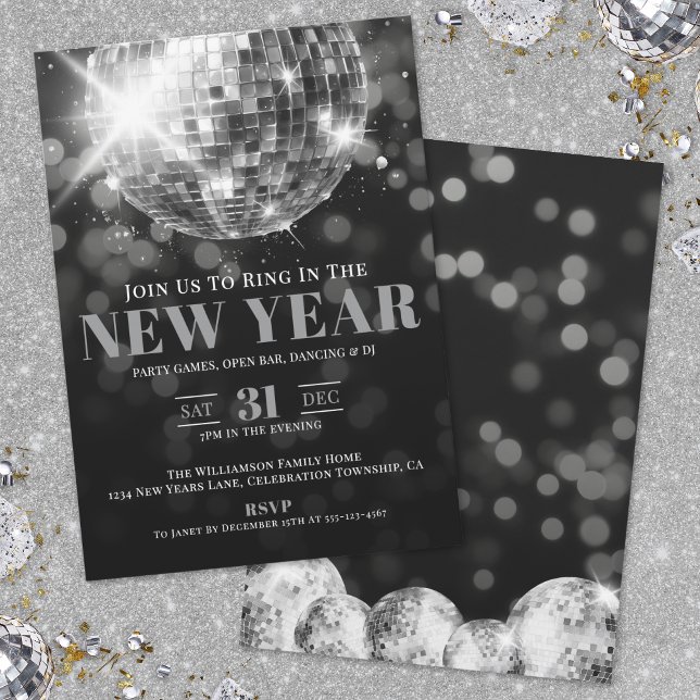 Convites Festa de Ano Novo (New Year's Eve Party Invitation)