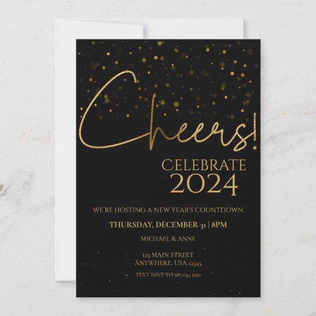 Convites Festa de Ano Novo de Saúde (Frente)