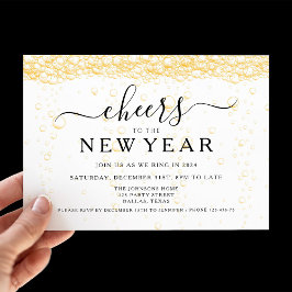 Convites Festa de Ano Novo do Elegante Fizz
