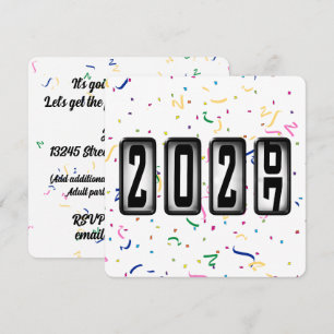Convites Festa de Ano Novo do Hodômetro de 2027