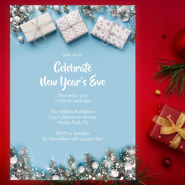 Convites Festa de Ano Novo Moderna 2025 (Criador carregado)