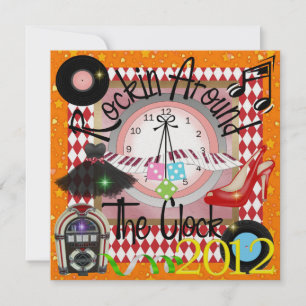 Convites Festa de Ano Novo Royally Rockin - SRF