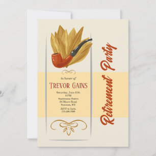 Convites Festa de Aposentadoria de Fumante de Cachimbo