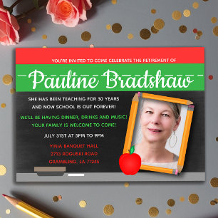 Convites Festa de aposentadoria de professores de fotografi