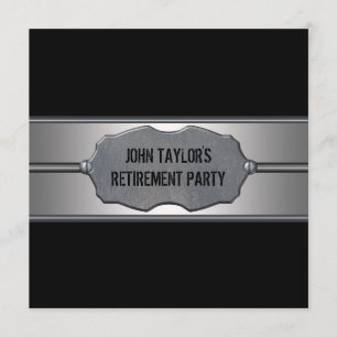 Convites Festa De Aposentadoria Do Metal Negro