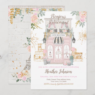 Convites Festa de Aposentadoria em Paris