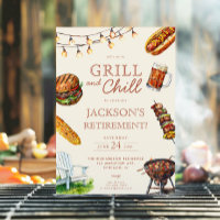 Festa de aposentadoria Grill e Chill Barbeque BBQ