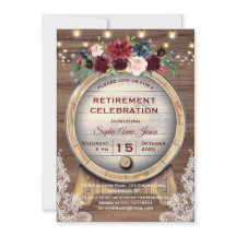 Festa de Aposentadoria no Barril de Vinho Floral d