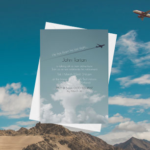 Convites Festa de Aposentadoria ou Aniversário de Piloto Ún