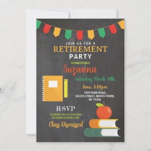 Convites Festa de Aposentadoria Professor Turma Dispensada