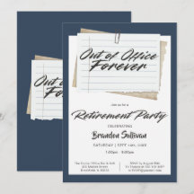 Festa de Aposentadoria Simples e Para Sempre Fora