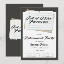 Festa de Aposentadoria Simples Fora do Escritório