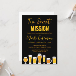 Convites festa de aposentadoria surpresa do preto e do ouro