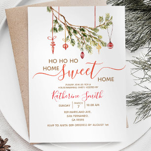 Convites Festa de Aquecimento com Enfeite de Natal