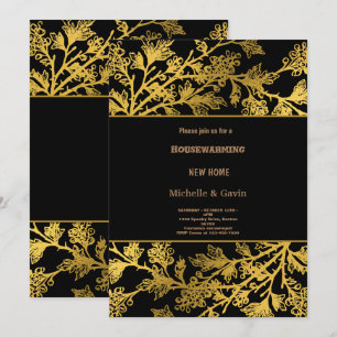 Convites Festa de aquecimento de casa moderna outono queda 