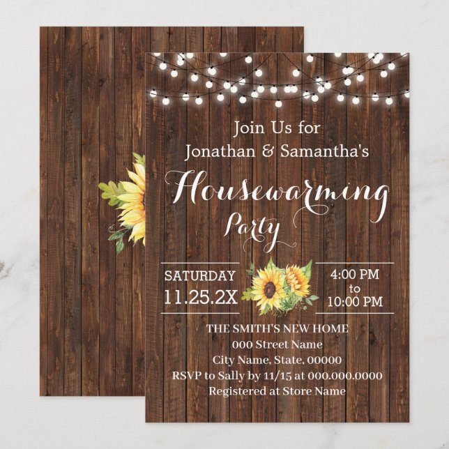 Convites Festa de Aquecimento do Partido Russo Girassóis (Frente/Verso)