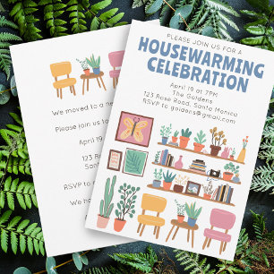 Convites Festa de Aquecimento Doméstico Convidam Prateleira