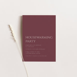 Convites Festa de Aquecimento Doméstico de Queda Simples