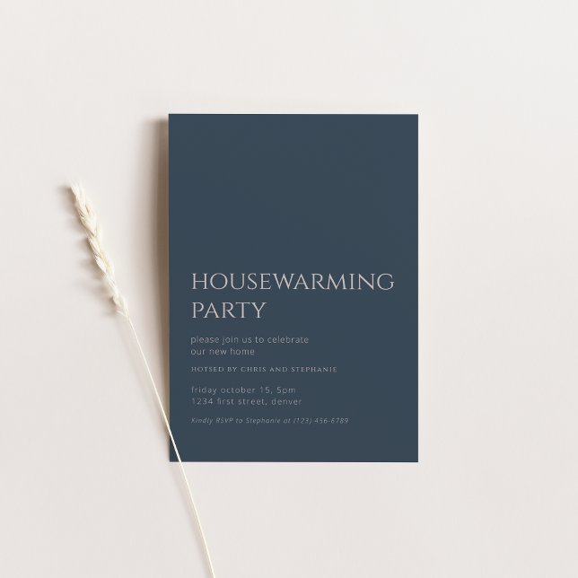 Convites Festa de Aquecimento Doméstico de Queda Simples (Criador carregado)