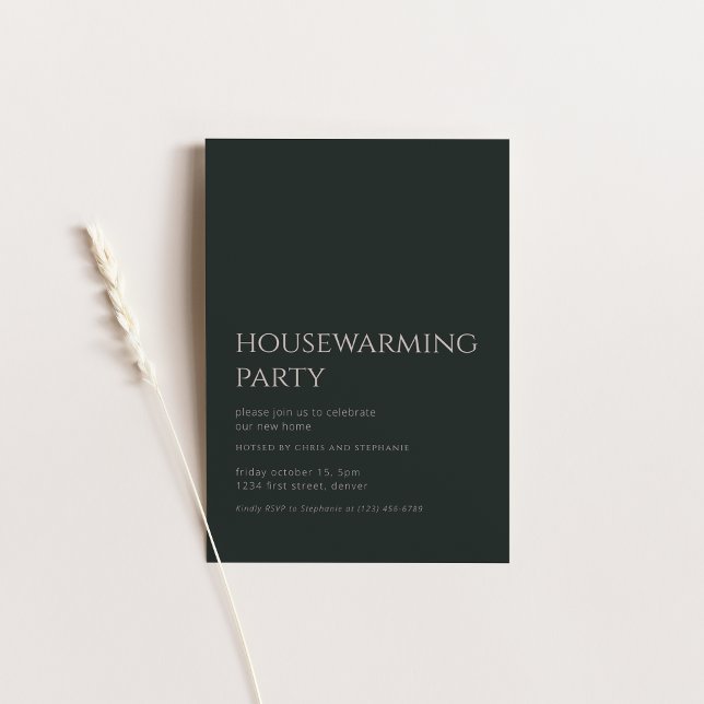 Convites Festa de Aquecimento Doméstico de Queda Simples (Criador carregado)