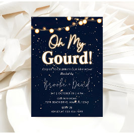 Convites Festa de Aquecimento Doméstico Oh Meu Deus! Preto 