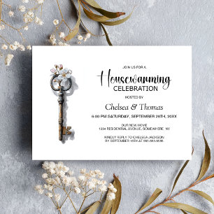 Convites Festa de Aquecimento Vintage Key