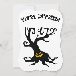 Convites Festa de Árvore de Grinning assustadora