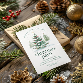 Convites Festa de Árvore de Natal do Tema de Natal