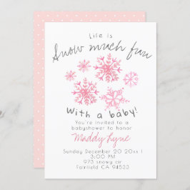 Convites Festa de babá, moça rosa-branca, convidada