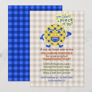 Convites Festa de Banquete de Ação de Graças Fora Jante 