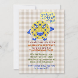 Convites Festa de Banquete de Ação de Graças Fora Jante Fes