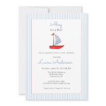 Festa de bebê menino de barco náutico fofa