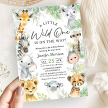 Festa de Bebê Safari Selvagem Animais O Primeiro S
