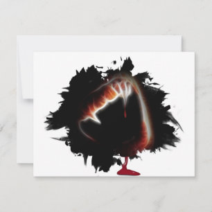 Convites Festa de Beijo da Morte de Vampiro