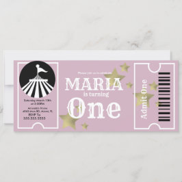 Convites Festa de Bilhete de Aniversário do Circo Moderno