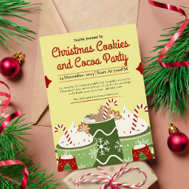 Convites Festa de Biscoito e Cacau de Natal