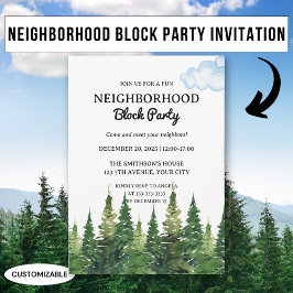 Convites Festa de Bloco de Vizinhança de Pinheiros de Aquar