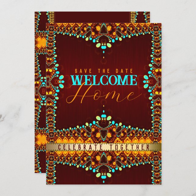 Convites Festa de Boas-Vindas da Boêmia Oriental (Frente/Verso)