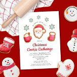 Convites Festa de Bolachas de Natal<br><div class="desc">Convite de festas de troca de cookies de Natal Personalizado</div>