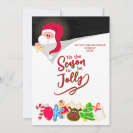 Convites Festa de Bolachas de Natal para Crianças Divertida
