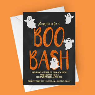 Convites Festa de Boo Bash Halloween