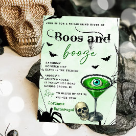 Convites Festa De Boos E Booze Halloween