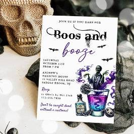 Convites Festa De Boos E Booze Halloween