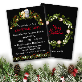 Convites Festa de Botânica de Natal Deluxe