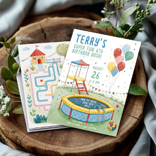 Convites Festa de Campos Externos para Crianças